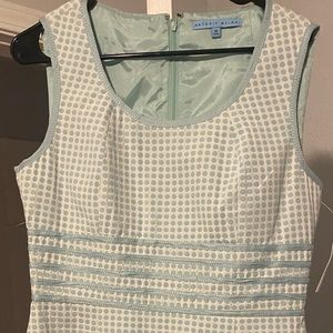 Antonio  Taddeo Blue Ivory Dress